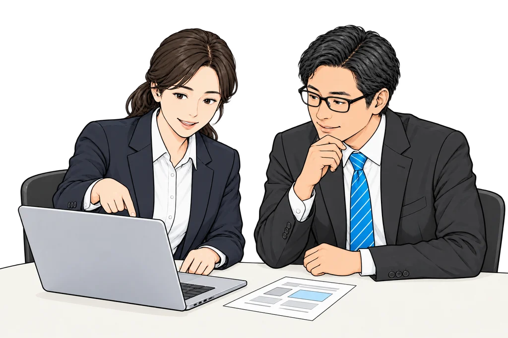 利用開始の案内のイラスト